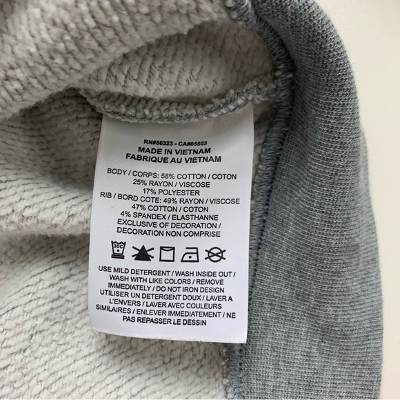 Nike Air Rally Crew Cropped Sweatshirt Back Zip Gray Metallic Rose Gold X-Small - Picture 11 of 16